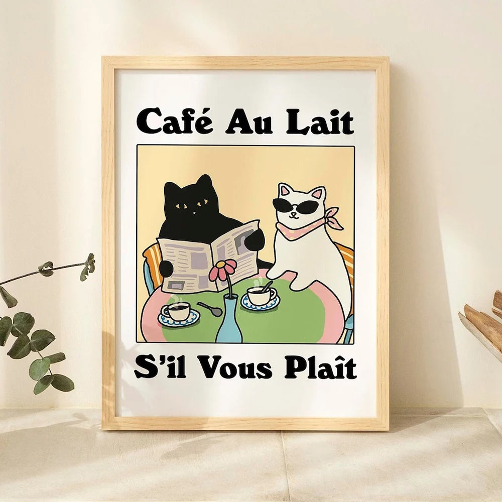 Lava Tus Patitas Baño Gato Negro Arte De Pared Lienzos Impresos Cuadros Pintura Póster Para Sala De Estar Dormitorio Decoración Del Hogar