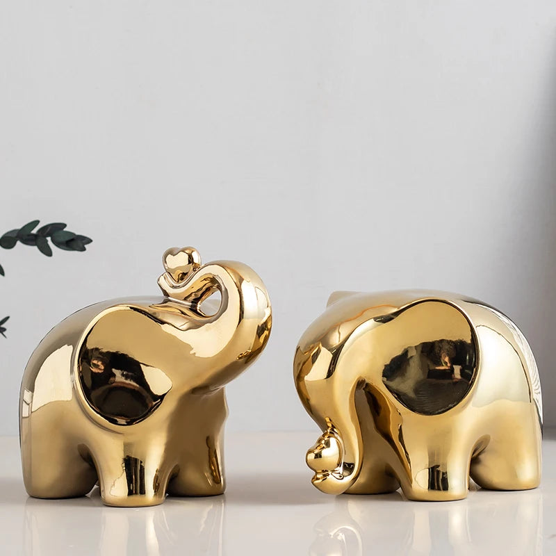 Figurita de elefante de dibujos animados, decoración bohemia para el hogar, adorno para sala de estar, vitrina de vino, escritorio, mueble de TV.