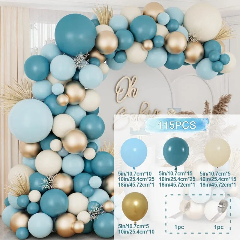 Kit de arco de guirnalda de globos, decoración de fiesta de cumpleaños para niña, globo de aluminio, decoración de baby shower, globos, suministros para fiesta de boda