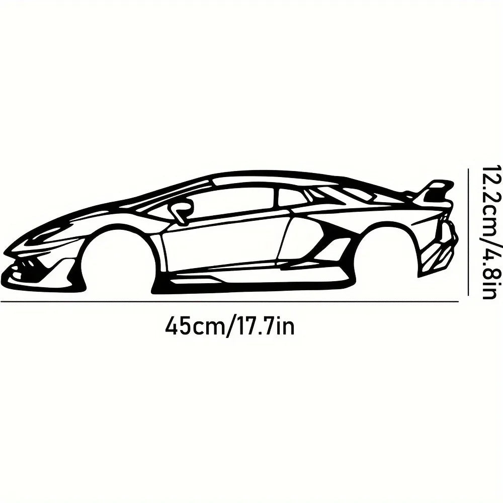 Decorative Hot Border Metal Line Art Designed Specifically for Passionate Automotive Aficionados Looking To Create Wall Displays