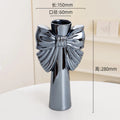 28cm Modern-Minimalist Bow Ceramic Vase, Perfect  Office  Living room decoration, Ideal  Hydroponic Plants & Home Decor