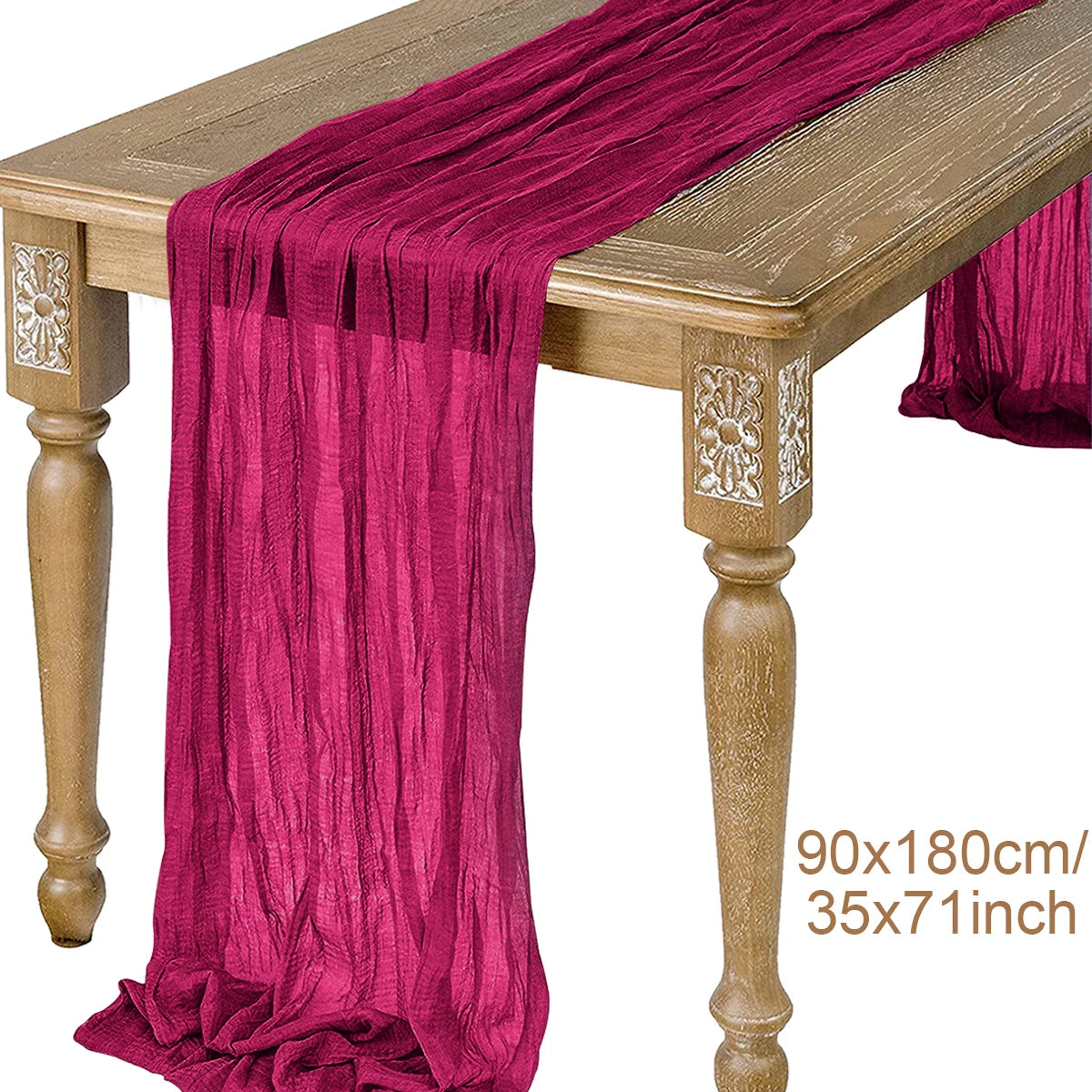 Camino de Mesa de Gasa Semitransparente, Salvia, Gasa de Queso, Decoración de Mesa, Comedor, Boda Vintage, Fiesta de Navidad, Banquetes, Arcos, Decoración de Pasteles