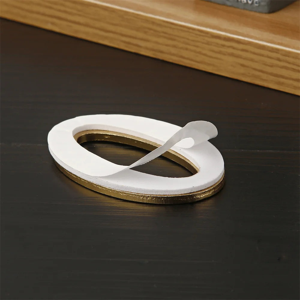 Número de puerta de metal dorado con adhesivo posterior 7*4cm Número de casa Número de apartamento para puerta exterior de hotel, hogar, etiqueta de buzón