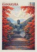 Japan Cityscape Poster Tokyo Shizuoka Cherry Blossoms Mt.Fuji Autumn Torii Gate Okayama Castle Canvas Print Living Room Decor