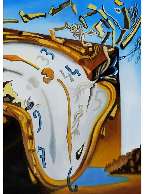 Surréalisme Œuvre d'Art Célèbre de Salvador Dalí Affiches et Impressions Toile Peinture Tableaux Muraux pour Salon Décoration Intérieure