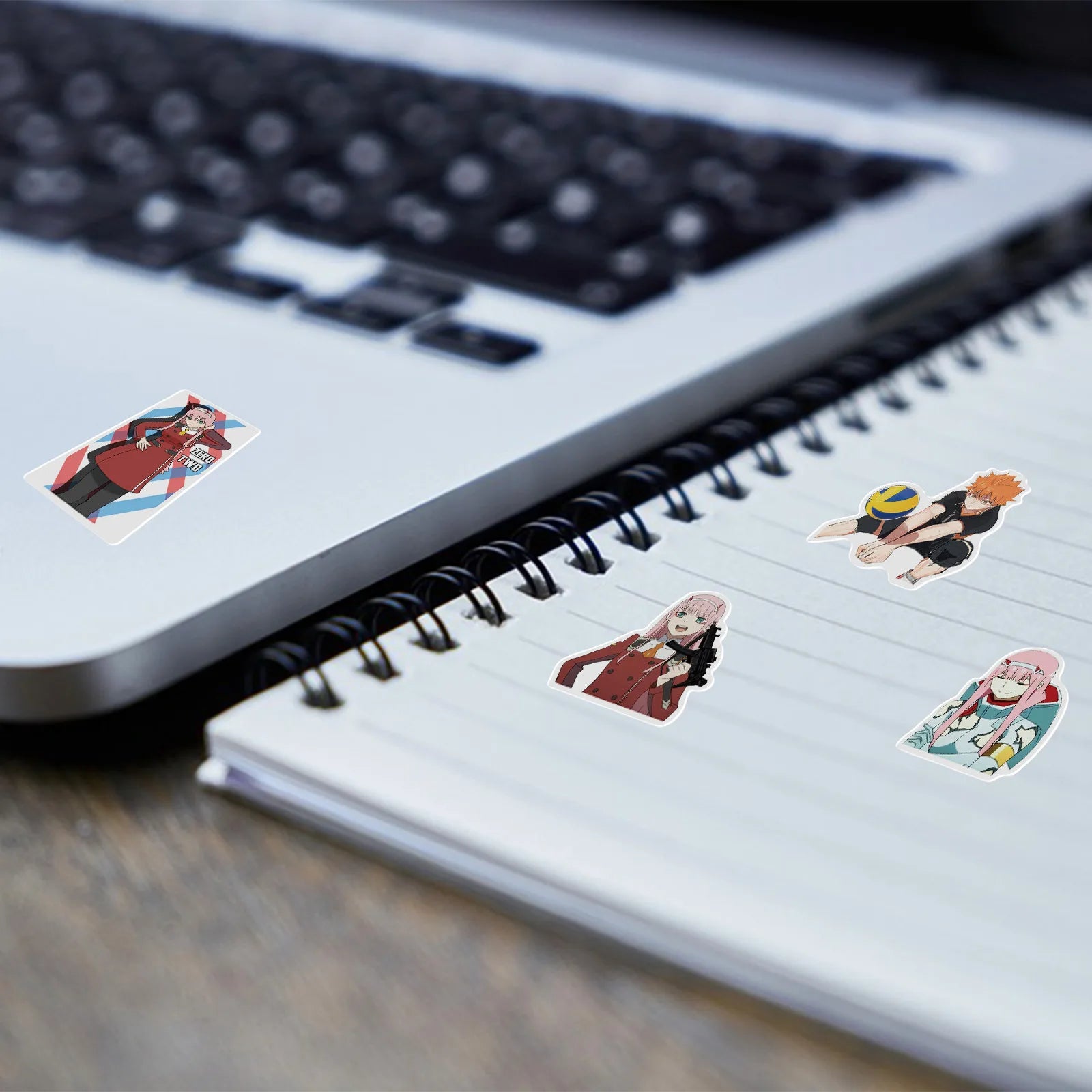 300 pegatinas de anime variadas para niños de One Piece, Jujutsu Kaisen, Dragon Ball, pegatinas de bricolaje para coche, pared, calcomanías geniales de dibujos animados, juguete impermeable