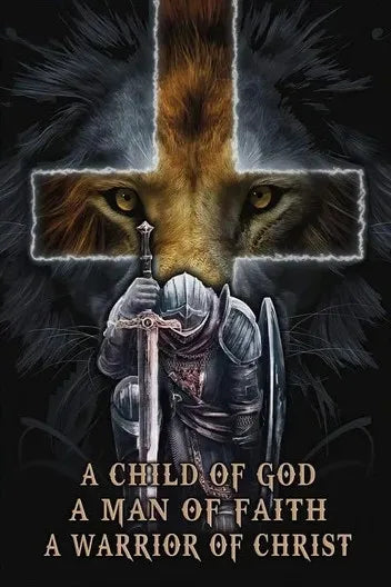 Classic Christian Wall Art Bible Jesus Lion And Warrior Oil On Canvas Posters And Prints Living Room Decoration Gifts