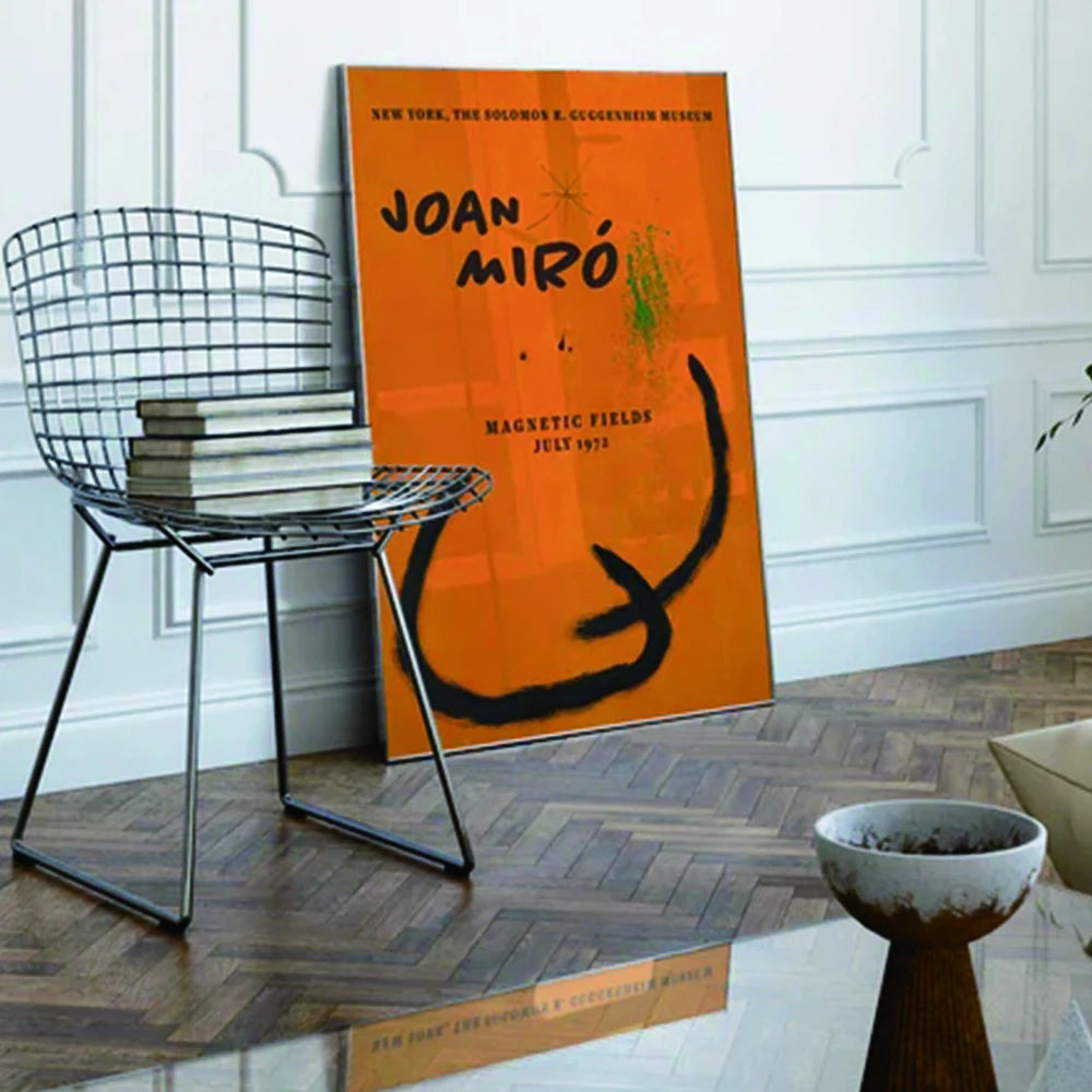 Joan Miro Abstract Art Prints Canvas Painting Orange Living Room Bedroom Gallery Wall Art Home Decor