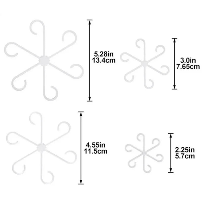 4 pièces support de plante suspendue anti-chute support de poteau crochets en plastique fixateur fleur hydroponique pliable accessoires de jardin fixes