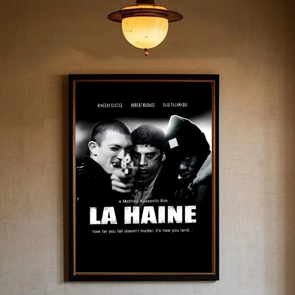 La Haine 1995 Películas Póster HD lienzo pintura sala de estar dormitorio bar decoración estética