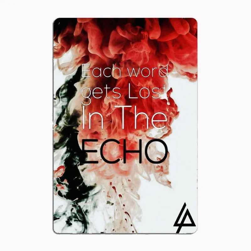 Linkin P-Park Tin Sign Plates by MusicCharmDecor - Retro Metal Posters with Iconic Lyrics & Stage Art, Stylish Design