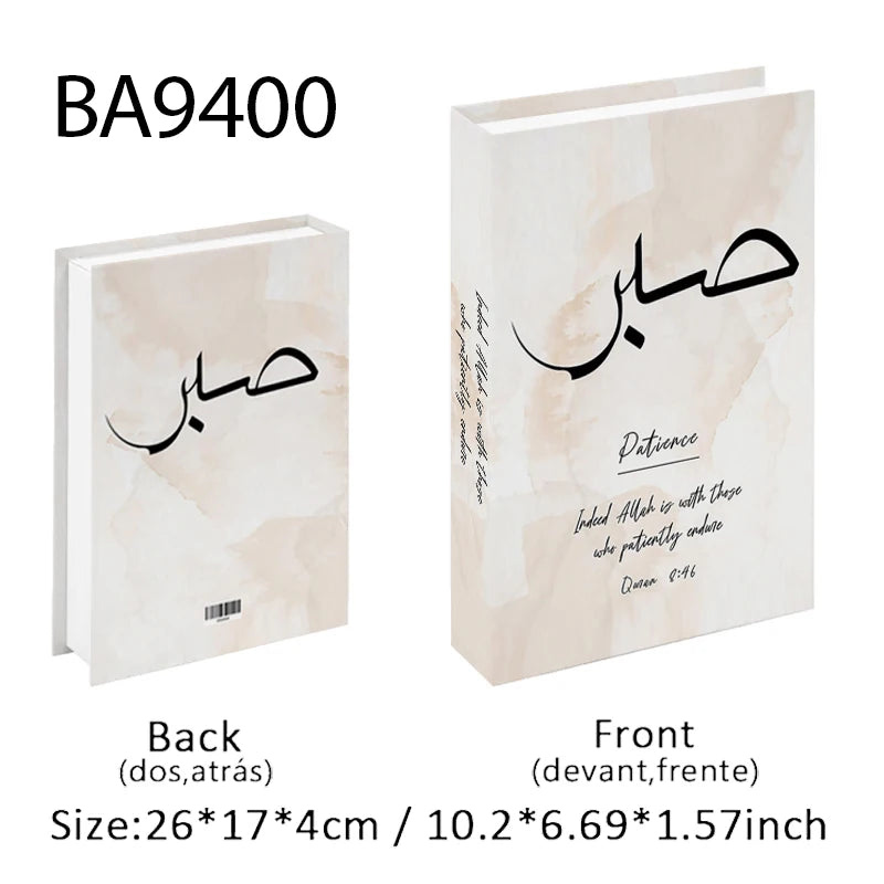 Islamic Decorative Books Kaaba Mosque Luxury Fake Book Storage Box Interior Decoration Coffee Table Bedroom Ornaments Room Decor