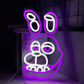 Enseigne néon Lapin Bonnie, utilisée pour la décoration murale, alimentation USB, chambre à coucher, salle de jeux, club, fête à thème, lampe murale enseigne pour caverne d'homme.