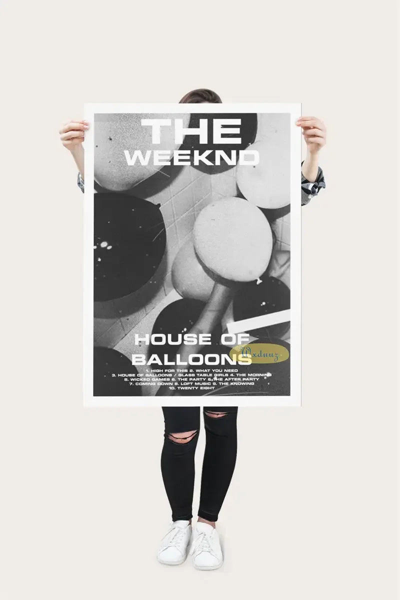 Póster The Weeknd Álbum de música Pop Rap Hip Hop Cantante Fotos de la vida Decoración de la pared Impresión de lienzo para el hogar Cuadros para sala de estar