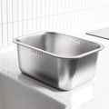 Lavabo portátil de 10L, de acero inoxidable, grande, multiusos, para cocina, fregadero, lavadero de verduras
