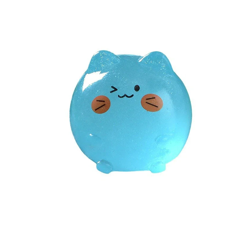 5-50pcs Mini Ornement Lumineux Chat de Dessin Animé Artisanat Figurines Miniatures Micro Paysage Accessoires de Décoration Maison Cadeaux