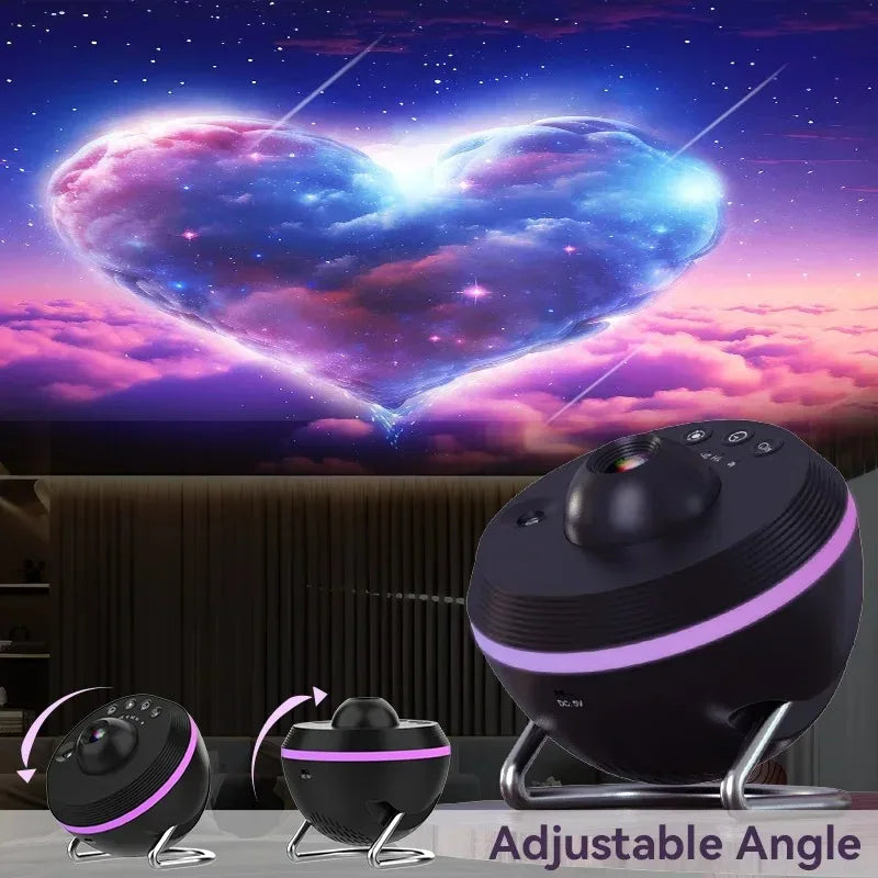 Dynamic Meteor Galaxy Projection Light Strip Color Atmosphere Light Rotating Space Sphere Planetarium Decoration Children's Room