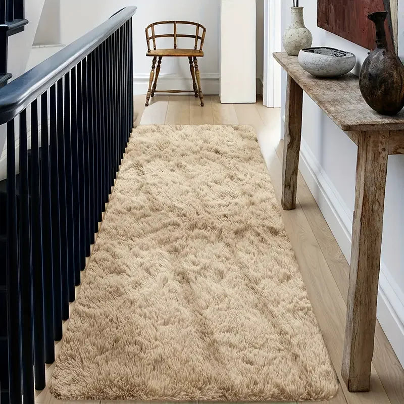 Alfombra de felpa cómoda VIKAMA, alfombra supersuave y mullida para dormitorio, alfombrilla para pasillo, decoración del hogar