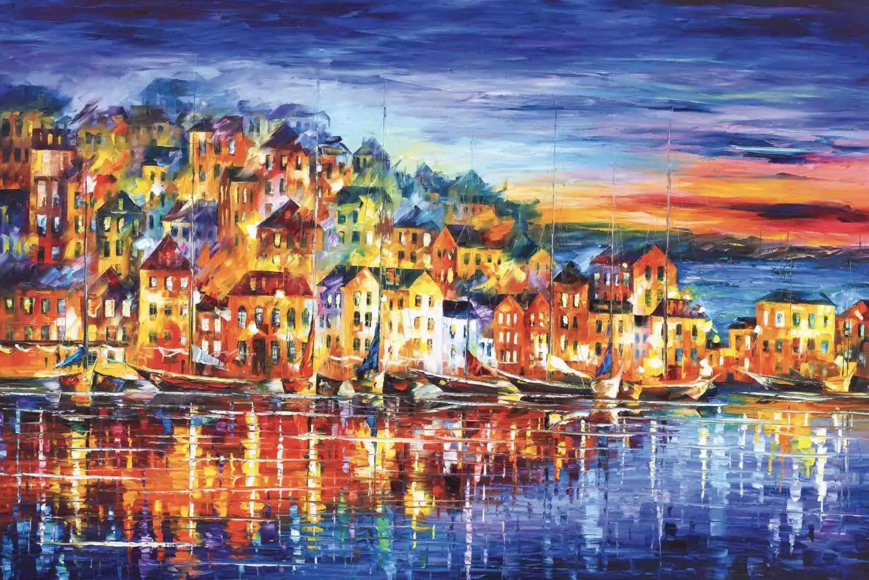 Paris In the Rain Canvas Paintings Landscape Posters and Prints Nordic Graffiti Wall Art Murals Pictures Living Room Decoration