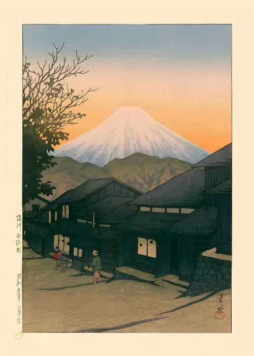 Ukiyo E Carteles Japoneses Vintage Antiguo Paisaje Japonés Bellas Artes Decoración Galería Ukiyo Impresiones Estéticas Pintura en Lienzo