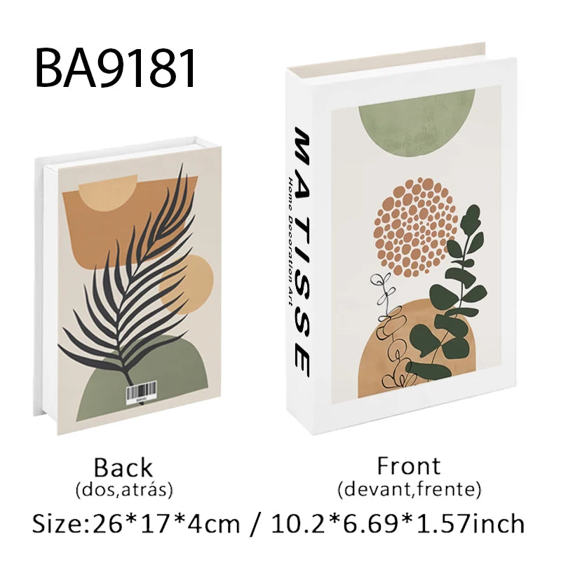 Monet Luxury Fake Books Interior Decoration Open Decorative Books Storage Box Bauhaus Boho Ornaments Coffee Table Shelf Decor