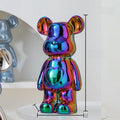17/27/cm Estatua de cerámica de oso de ladrillo estético, figura de acción, esculturas de osito de peluche, adorno para la decoración del hogar, artesanías