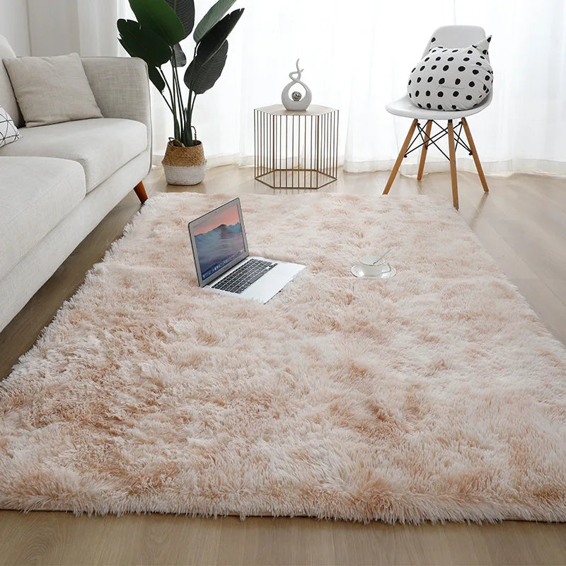 Machine Washable Upgrade Rugs for Bedroom, Grey, Fluffy Shaggy Soft Area Rug, Gray Non-Slip Indoor Floor Carpet for everywhere
