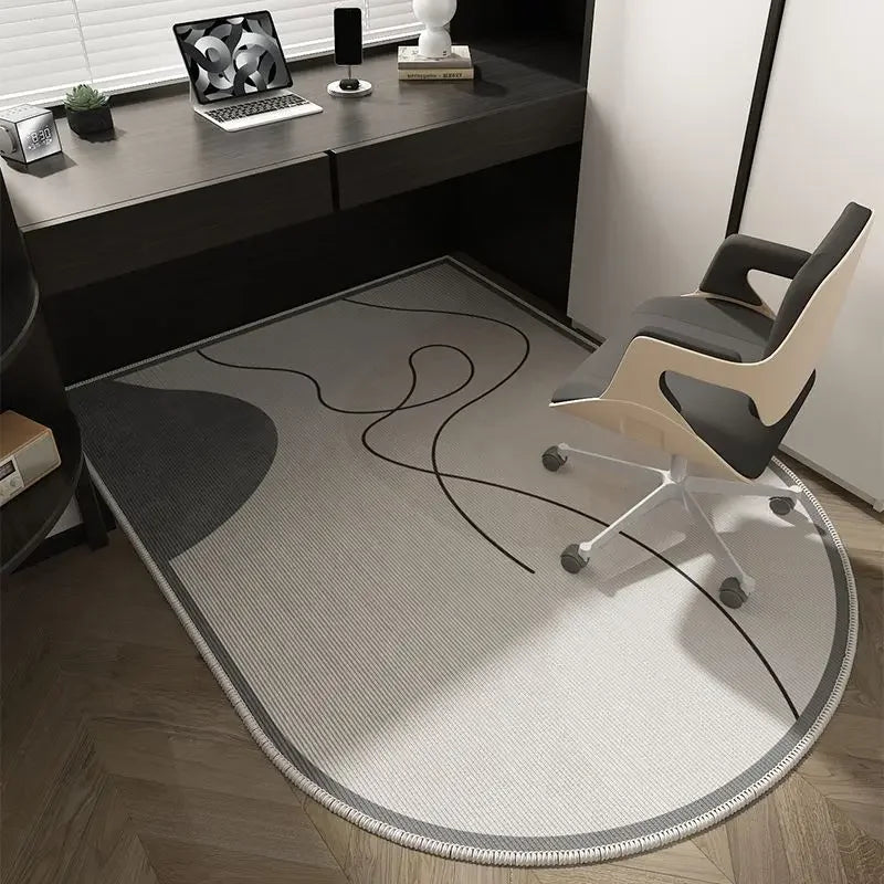 VIKAMA Alfombra de Suelo para Silla de Ordenador, Alfombrilla de Lujo para Silla Giratoria de Oficina, Alfombra para Tocador de Dormitorio, Alfombra para Puerta de Entrada, Decoración del Hogar