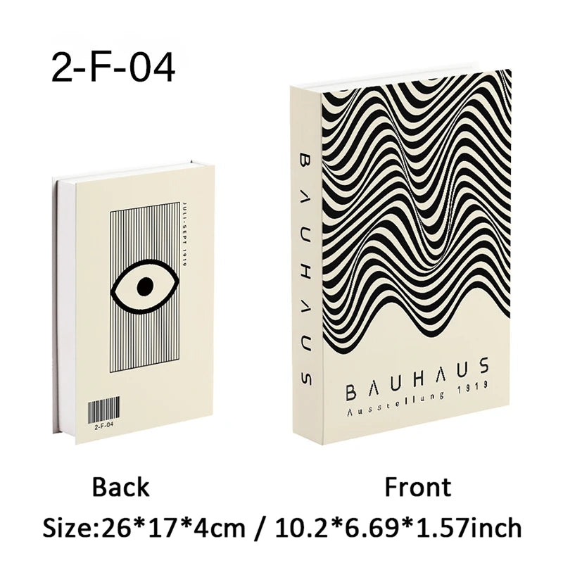 Bauhaus Boho Monet Luxe Decorative Books Book Decoration Fake Books Decor Storage Box Coffee Table Shlef Interior Room Ornaments