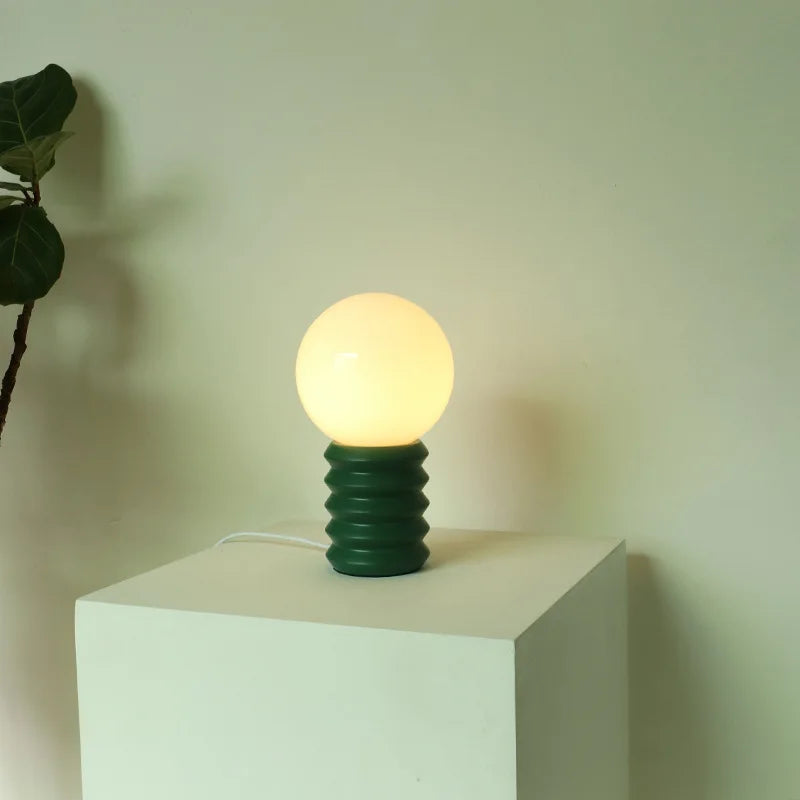 Ins Bauhaus Spring Table Lamp Vintage Nordic Modern Minimalist Homestay Glass Living Room Bedroom Bedside Lamp Drop Shipping