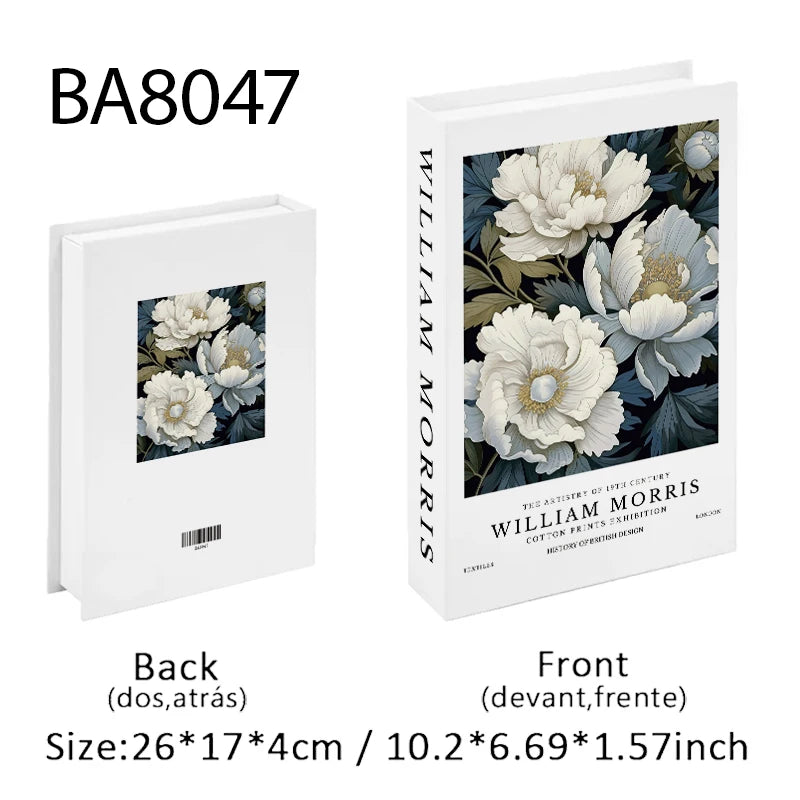 Fashion Paris Milan Luxe Fake book Decorative Books Storage Box Home Interior Decoration Coffee Table Bedroom Living Room Decor