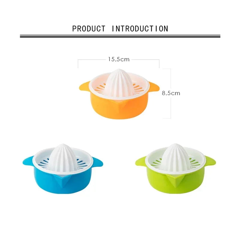Exprimidores manuales portátiles de limón y naranja, herramienta manual de plástico para frutas, accesorios de cocina, herramientas para hacer zumo de cítricos 100% natural prensado a mano