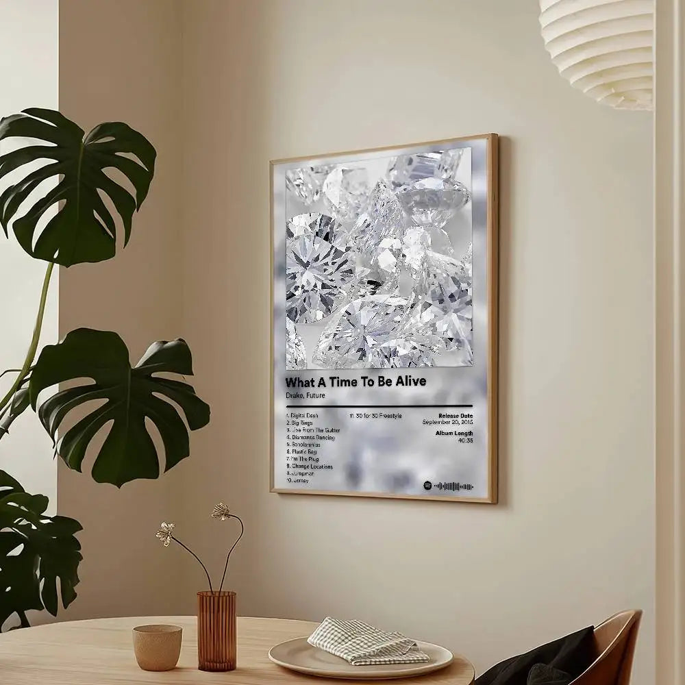 Cantante Drake Algunas Canciones Sexys Para Ti Caliente Álbum Póster HD Arte Adhesivo Pared Impermeable Decoración de Hogar Salón Bar