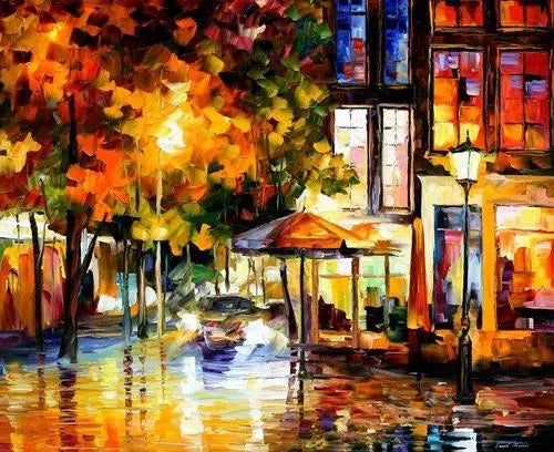 Paris In the Rain Canvas Paintings Landscape Posters and Prints Nordic Graffiti Wall Art Murals Pictures Living Room Decoration