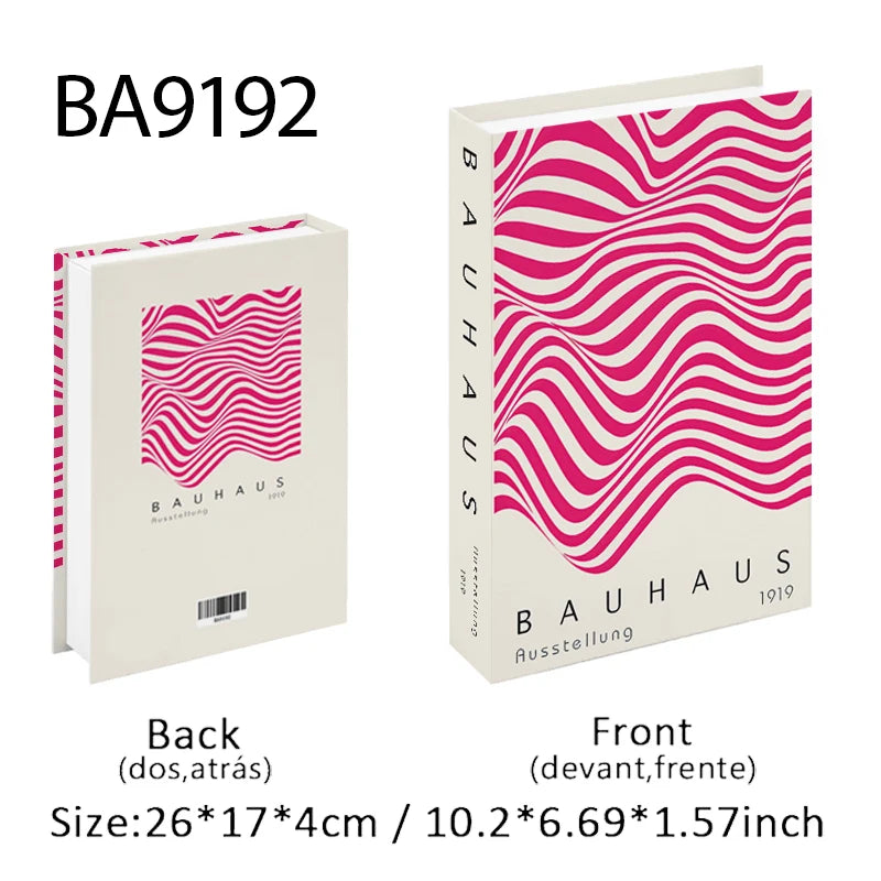 Bauhaus Boho Monet Luxe Decorative Books Book Decoration Fake Books Decor Storage Box Coffee Table Shlef Interior Room Ornaments
