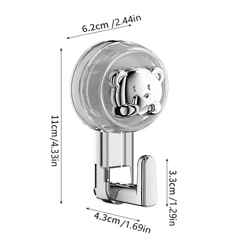Gancho con ventosa para toallas de cocina, ganchos sin taladro, pegatinas de pared, colgadores para puertas de baño, accesorios autoadhesivos para el hogar y el baño