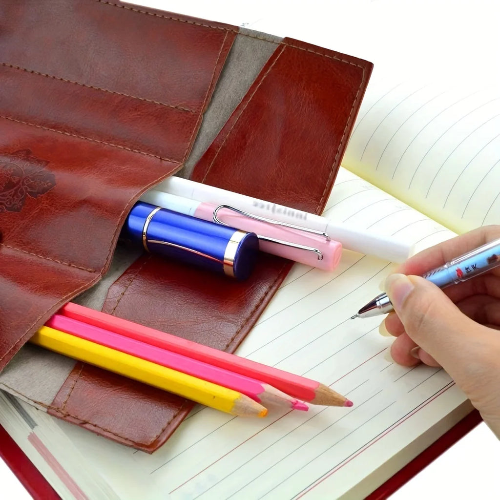 1 Étui à Crayons Rétro Vintage en Cuir, Trousse de Maquillage Twilight Saga pour Femmes, Cadeaux, Papeterie, Pinceaux