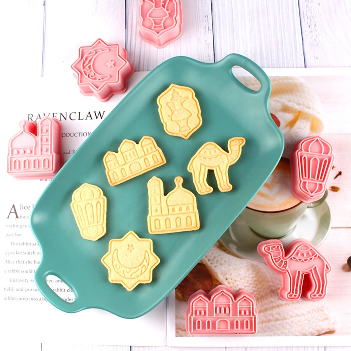 Emporte-pièces Eid Mubarak pour biscuits, outils de cuisson DIY, décorations de Ramadan pour la maison, Aïd al-Adha 2024, décorations de fête islamiques musulmanes.