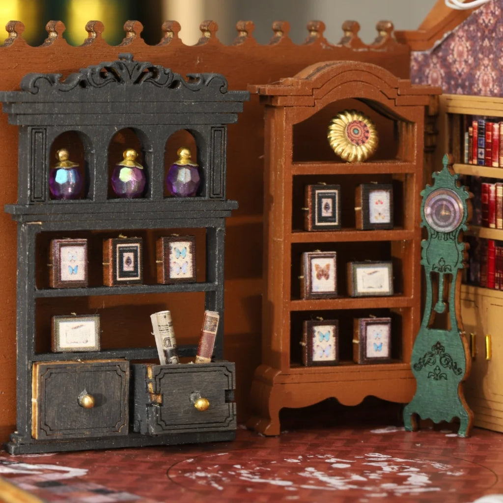 Nouveau kit miniature DIY TWILIGHT BOOK CITY - Maquette 3D de coin livre faite à la main, idée cadeau créative pour Noël et le Black Friday