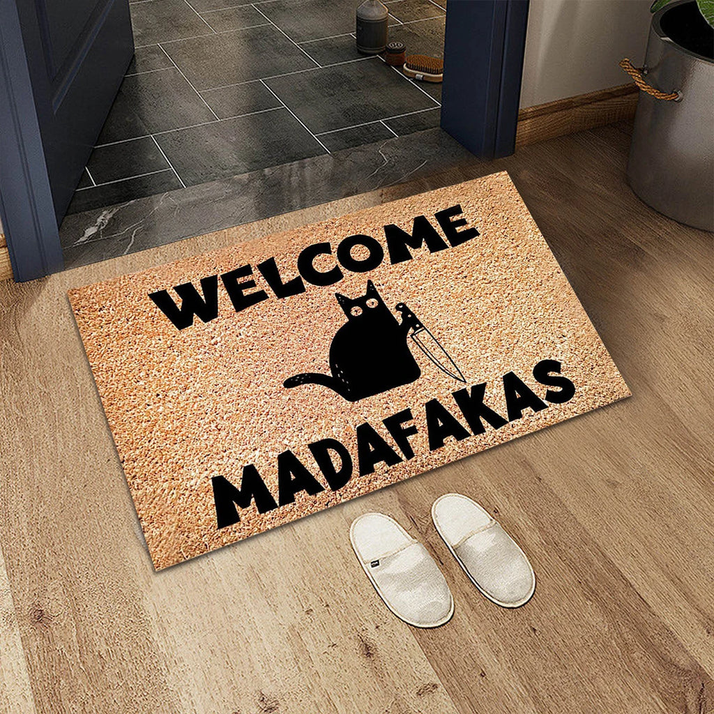 Tapis de sol anti-salissure en velours cristal style dessin animé VIKAMA, pour entrée de maison, absorbant et antidérapant, pour cuisine
