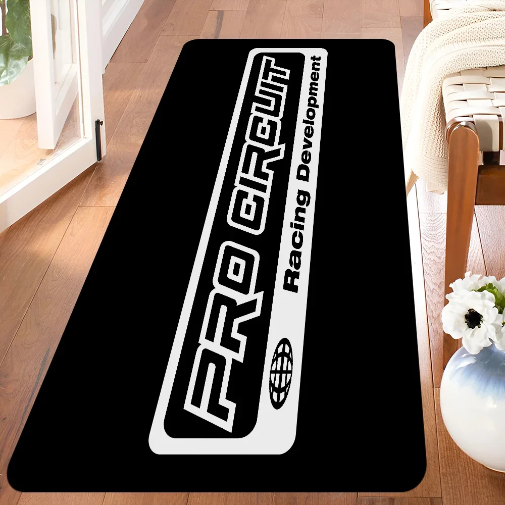 Alfombra larga de franela VIKAMA con grado de carreras, decorativa, antideslizante, suave, acogedora, insonorizada para dormitorio, sofá, junto a la cama, decoración del hogar