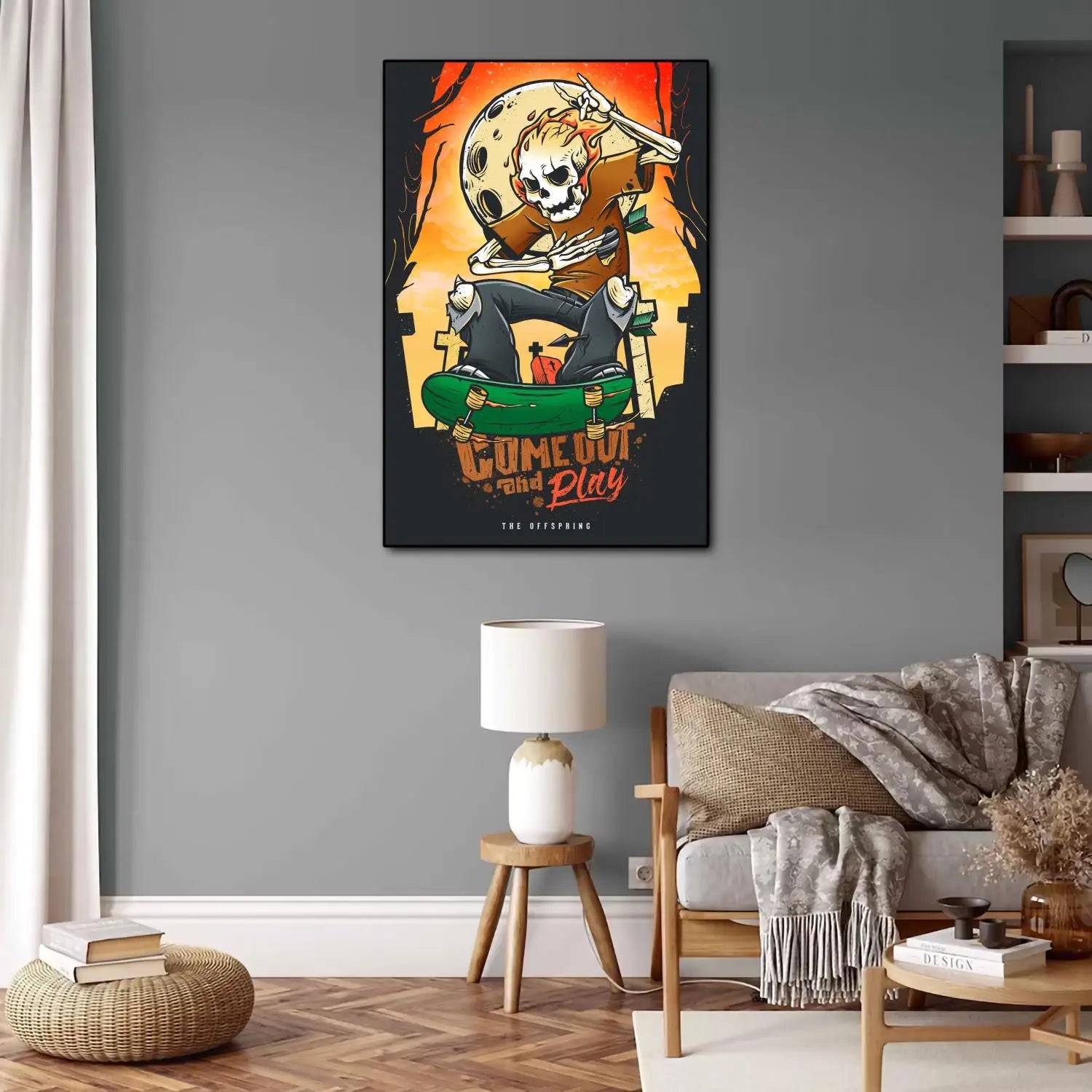 el descendiente Póster de lona de videojuegos de anime y cuadro de pared impreso, pósters de decoración moderna para dormitorio familiar