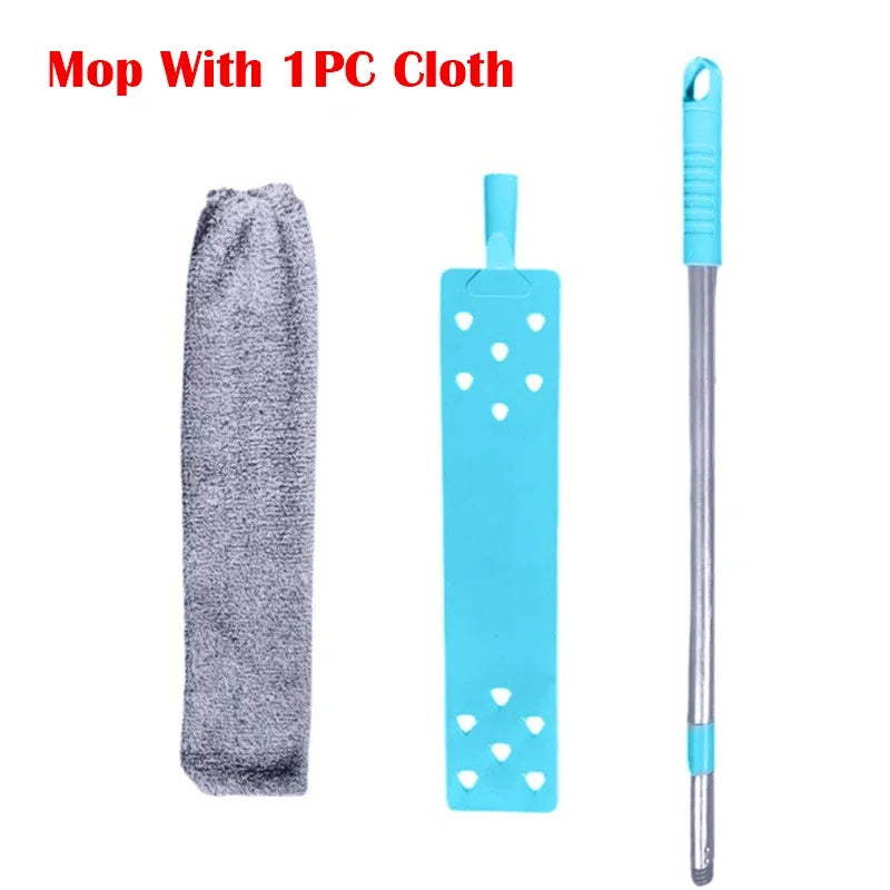 Cepillo Plumero Telescópico para Limpieza del Hogar, Mopa de Mango Largo, Limpiador de Polvo para Huecos, Herramienta de Cepillo para Sofá y Mesita de Noche, Accesorios de Cocina