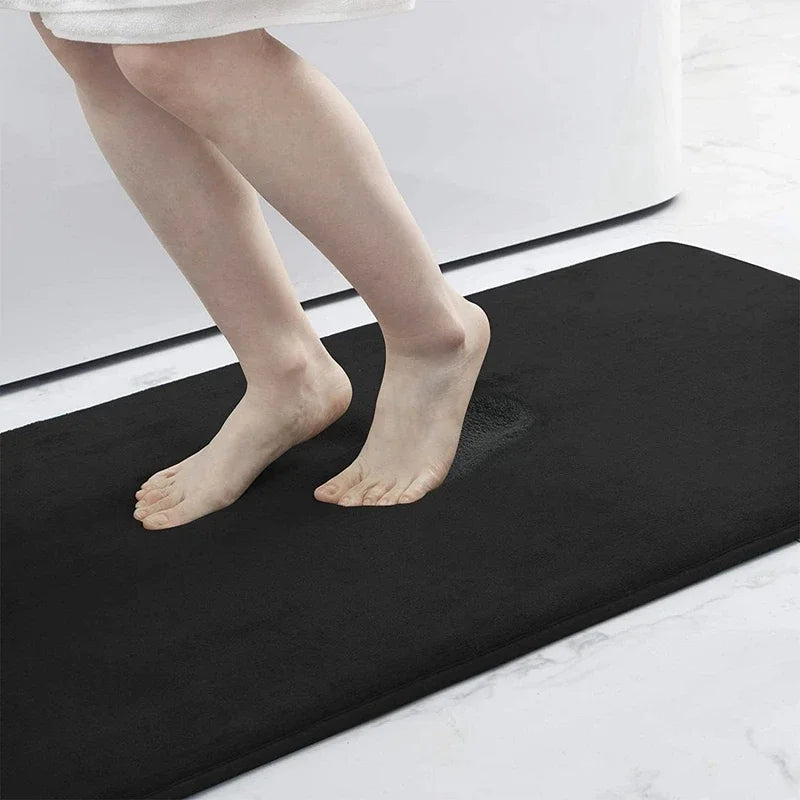 VIKAMA Alfombras de baño absorbentes de agua para el suelo, alfombras de secado rápido antideslizantes para el umbral del baño, alfombrillas antideslizantes para los pies, alfombras de aseo, decoración del hogar