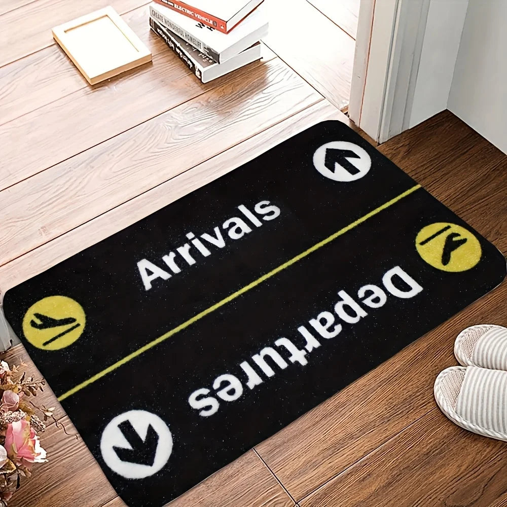 Tapis de salon VIKAMA avec motif de panneau de stationnement d'avion minimaliste, chambre à coucher, paillasson d'entrée, tapis de décoration doux et confortable
