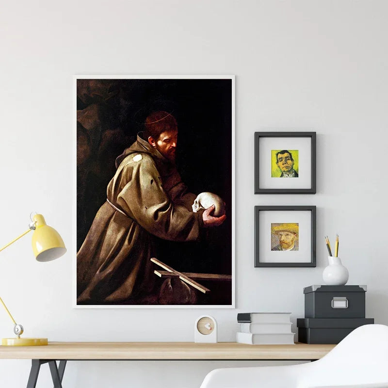 Classic, Vintage, Wall Art, Caravaggio Oil Painting, HD Canvas Printed Poster, Home Living Room Bedroom Decoration, Wall Art