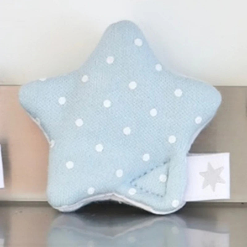 Accesorios de decoración para auriculares japoneses Y2K, bolsa de almacenamiento para auriculares de tela hecha a mano con estrellas y ondas, organizador de cables de datos