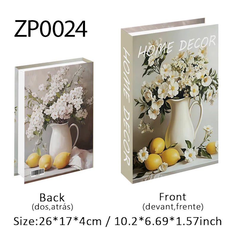 Open Luxury Fake Book Storage Box Boho Bauhaus Decorative Books Home Decor Coffee Table Bedroom Ornaments Interior Decoration