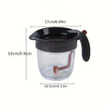 Fat Separator with Bottom Release Fat Separator for Cooking Fat Separator with Oil Strainer Kitchen Grease Separato