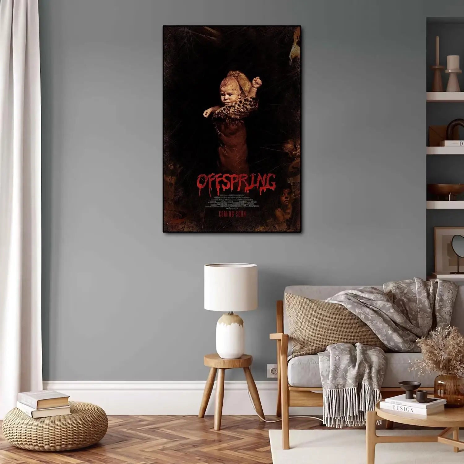 el descendiente Póster de lona de videojuegos de anime y cuadro de pared impreso, pósters de decoración moderna para dormitorio familiar